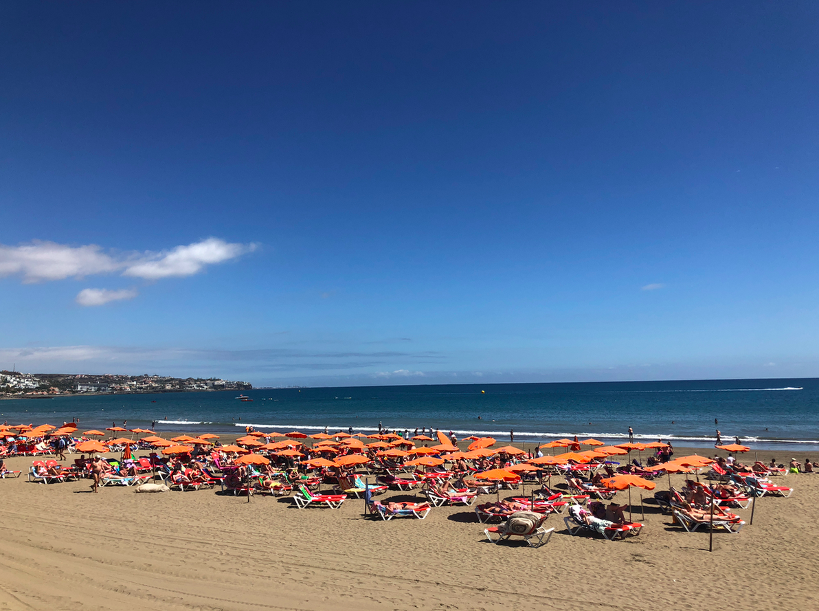 Emigreren Gran Canaria - Reisverslag Gran Canaria deel 3 - Las Palmas & Playa del Inglés - Strand Playa del Ingles