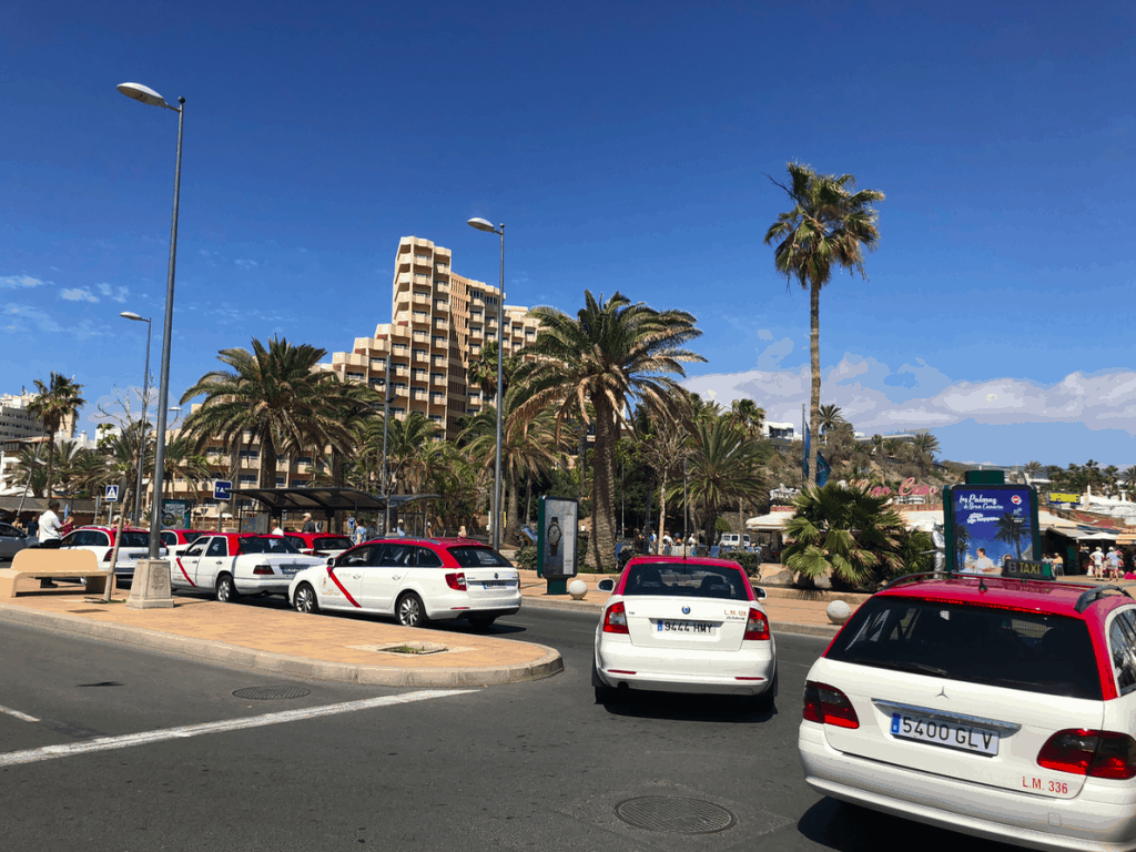 Emigreren Gran Canaria - Reisverslag Gran Canaria deel 3 - Las Palmas & Playa del Inglés - Taxi standplaats Playa del Ingles Anexo 2