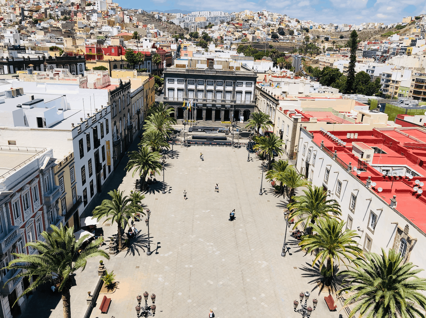 Vegueta Las Palmas de Gran Canaria uitzicht vanaf de Santa Ana Kathedraal