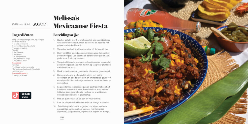 Melissa's Mexicaanse Fiesta Mixuhhh e-kookboek Melissa Aarssée TikTokker